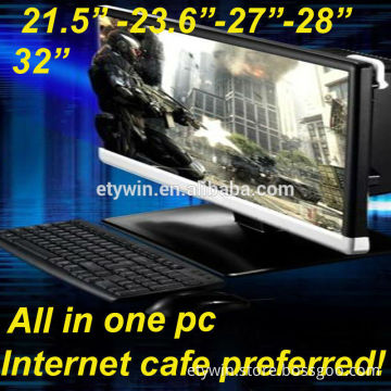 Wall mount gaming computer ,all in one pc ,built-in computer ,all in one 23.6"LED monitor desktop computer without CPU